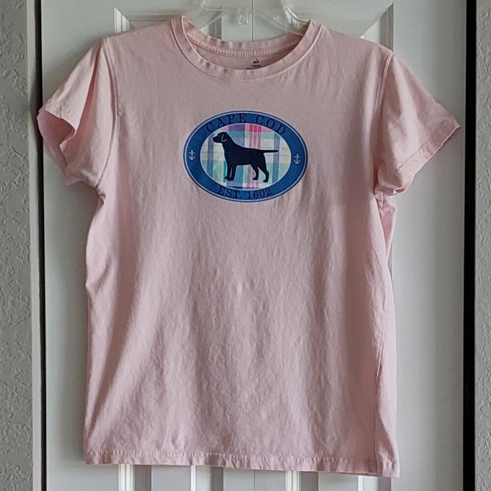 Cuffy's of Cape Cod Pink Relaxed Fit Short Sleeve T-Shirt Women's Size M